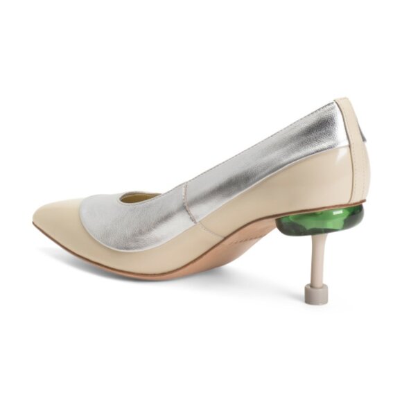 NEW 4CCCCEES Leather Osha Toddy Pumps Ivory 253 - Picture 3 of 5